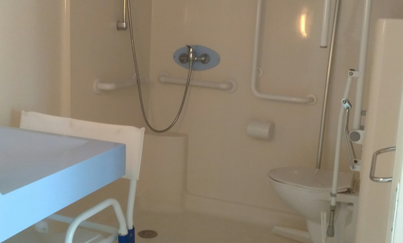 Bathroom adapted for disabled people