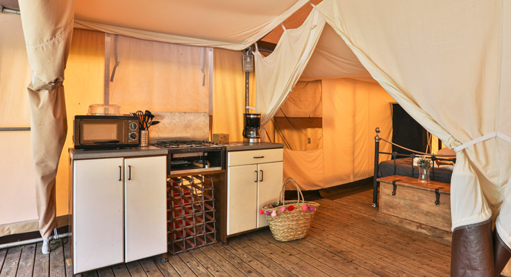 Cuisine tente lodge