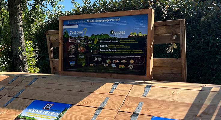 Un camping avec une aire de compostable partagé à la Pointe du Médoc